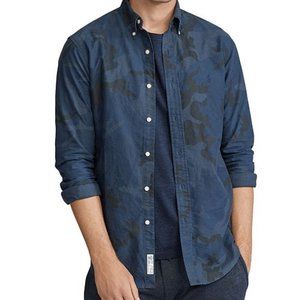 Polo Ralph Lauren Camo Classic Oxford Shirt Blue